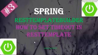 RestTemplateBuilder  How to add timeout in RestTemplate  How to set readTimeout in RestTemplate [upl. by Server]