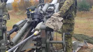 155 MM M777 Howitzer round can be seen flying [upl. by Berga]