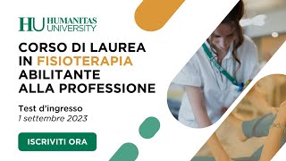 Corso di Laurea Triennale in Fisioterapia [upl. by Jerrome]