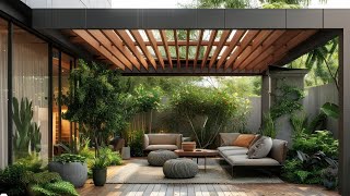 200 NEW Modern Terrace Pergola Designs 2024 Backyard Patio Design Home Garden Landscaping ideas [upl. by Llerdnam]