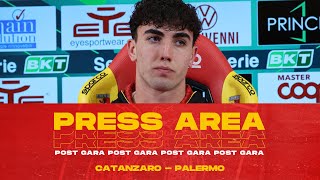 PRESS AREA  VEROLI NEL DOPO GARA DI CATANZARO  PALERMO 🎙️ [upl. by Akcimahs]