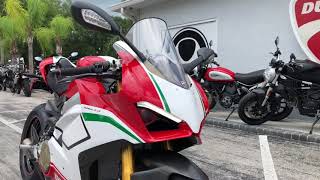 2018 Ducati Panigale V4 SPECIALE Walkaround at Euro Cycles of Tampa Bay Florida [upl. by Wiltshire844]