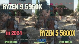 RYZEN 5950x vs 5600x in 2024 Gaming [upl. by Cordova]