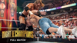 FULL MATCH  Triple H vs John Cena – WWE Title Match WWE Night of Champions 2008 [upl. by Arit]