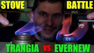 Trangia Spirit Burner vs Evernew Titanium Alcohol Stove [upl. by Asyram]