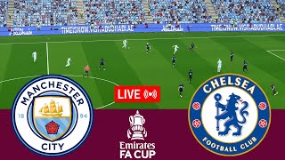 LIVE Manchester City vs Chelsea FA Cup 202324 Full match  Video game simulation [upl. by Sallie]