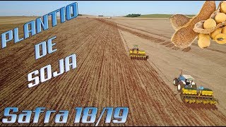 Drone Filma Plantio de Soja em Marilândia do Sul  Soybean Planting  Safra 1819  DJI Mavic Pro [upl. by Mosa]