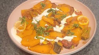 kadoo borani recipe butternut squash recipe [upl. by Ailesor]