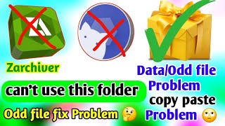 Cant use this folder 📂 How to Fix cant use this folder video zachiver android bgmi pubg [upl. by Ocirnor452]