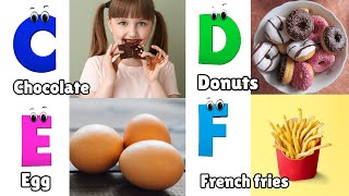 Food ABC Song  Food Alphabet Song  Phonics song a to z  Learn ABC  Nursery Rhymes for Toddlers [upl. by Eirellam]