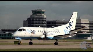 FlyBe Saab 340 takeoff 1080p [upl. by Ardith]