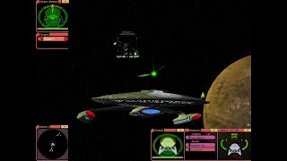 Cray Class vs Romulan Heavy Cruiser  KUU  Star Trek Bridge Commander [upl. by Thaddus496]