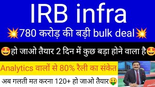 irb infra share latest news today • irb infra share analysis • irb infra share targets • irb infra [upl. by Othilia]