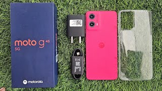 Moto G45 5G Unboxing and review ₹10999 8GB RAM 128GB internal MotoG455G [upl. by Aner]