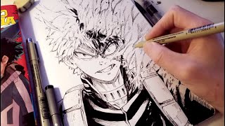 Speed Drawing  Todoroki Shouto  My Hero Academia  Anime Manga Sketch [upl. by Placeeda629]