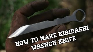 Knife Making  Kiridashi Knife From Wrench [upl. by Ninazan782]