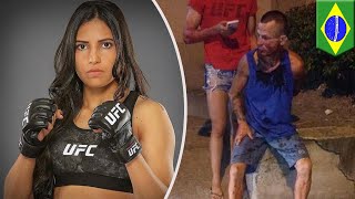 UFC Polyana Viana teaches mugger painful lesson  TomoNews [upl. by Aerahs24]