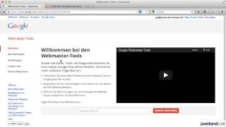 Google Webmaster Tools Teil 1  Anmeldung und Einrichtung [upl. by Hsak110]