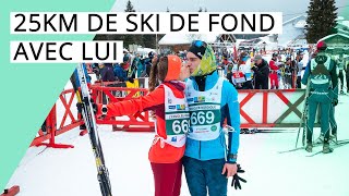 SKI DE FOND  Ma première course de 25km dans le Jura [upl. by Mccowyn]