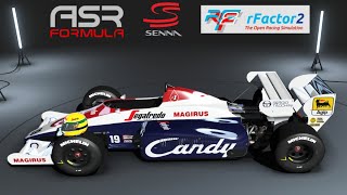 F1 TOLEMAN TG1841984  Ayrton SENNA  ASR Formula RFactor2 [upl. by Ojillek]