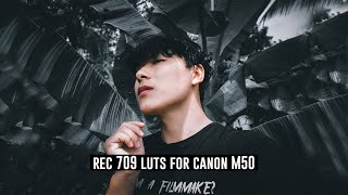 Rec 709 Luts for canon M50cinestyle [upl. by Annuahsal]