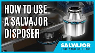 How to Use a Salvajor Disposer [upl. by Ellerrehc]