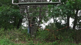 How to Hang a Double Ladder Treestand With One Person [upl. by Mauldon]