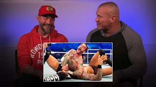 CM Punk and Randy Orton react to WrestleMania XXVII classic WWE Playback [upl. by Ainehs331]