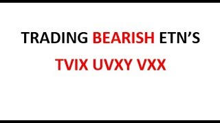 How To Trade TVIX UVXY VXX VIX [upl. by Mahan852]