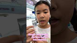 Glossier Dotcom Lip Balm And Skin Salve color Birthday 🎂😀😃 [upl. by Nidia681]