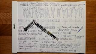 Waterman Kultur Quick Fountain Pen Review [upl. by Delle]