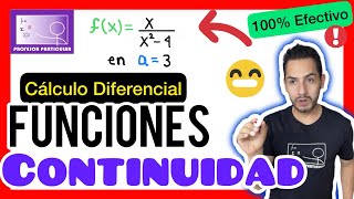 ✅CONTINUIDAD de FUNCIONES en un PUNTO  PASO a PASO CÁLCULO DIFERENCIAL [upl. by Iyre406]