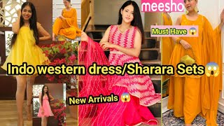 HugeMeesho Trendy DressKurta Sets Haul💃Meesho Partywear GownKurta Sharara Sets Haul💃Meesho Haul [upl. by Tybi]