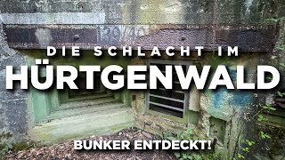 Die Schlacht im Hürtgenwald  versteckte BUNKER in WALD entdeckt [upl. by Srednas]