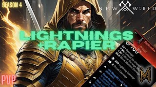 New World  BOLTCASTER  RAPIER BUILD  OPR Day 3 and 4 PVP [upl. by Dole]