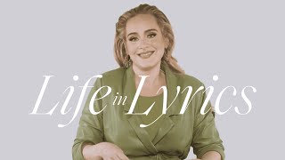 Adele Reveals The Stories Behind Her Hit Lyrics amp Deep Dives Into Her Life  Life In Lyrics  ELLE [upl. by Aniratac244]