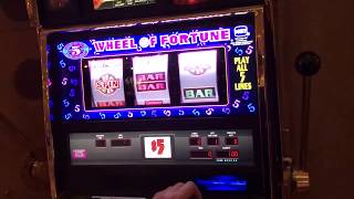 High Limit Wheel of Fortune Slot Machine Game Play Bonus as it happens [upl. by Strepphon]