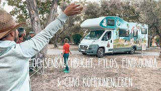 Ochsenbauchbucht Finikounda Pylos und Abschied von unserer Kommune Griechenland Wohnmobil Vlog 41 [upl. by Enomas184]