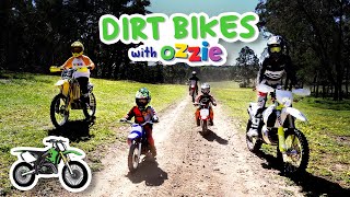 Learn About Motorcycles for Kids  Ozzie Explores Dirt Bikes  Educational Video for Kids [upl. by Elleinnad]