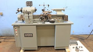 HARDINGE PRECISION TOOLROOM LATHE MODEL HLVH [upl. by Gagne]