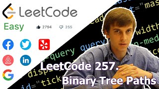 LeetCode 257 Binary Tree Paths Algorithm Explained [upl. by Enirehtak173]