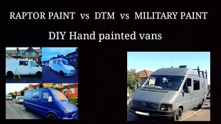 Raptor paint vs DTM vs Military paint discussion [upl. by Beebe614]