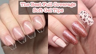 The Best Full Coverage Soft Gel Nail Tips  How To Apply Full Nail Tips  Daily Charme [upl. by Siger]