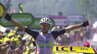 Arrivée  Finish  Étape 7 LIsleJourdain  Lac de Payolle  Tour de France 2016 [upl. by Euqinu]