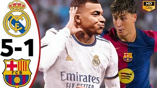 Real madrid vs Barcelona 51•Highlights amp All Goals •Usa Tour 2024 [upl. by Sakiv422]