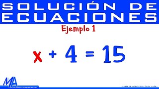 Solución de ecuaciones de primer grado  lineales  Ejemplo 1 [upl. by Atinnod989]