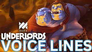 Dota Underlords  Ogre Magi  Voice Lines [upl. by Yesllek]