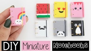 DIY MINI NOTEBOOKS  Four Easy amp Cute Designs [upl. by Tori]