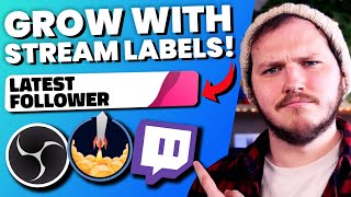 How to Add Stream Labels to OBS Studio With StreamElements [upl. by Zolly]