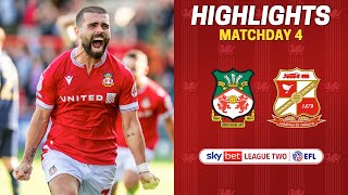 HIGHLIGHTS  Wrexham AFC vs Swindon Town [upl. by Hamlin420]